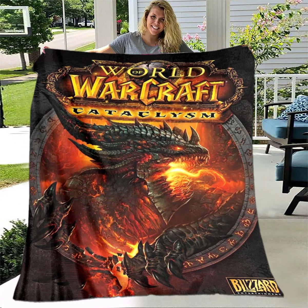 

World of Warcraft Fleece Blanket for Beds Hiking Picnic Thick Quilt Fashionable Bedspread Fleece Throw Blanket Picnic Blanket