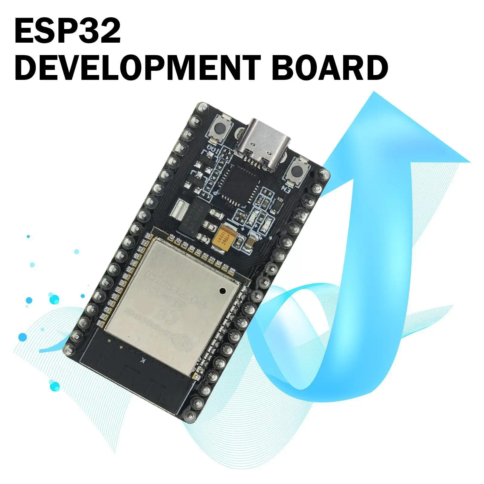

40nm Esp32 интегрирует переключатель антенны Rf Balun модуль питания Bluetooth-совместимый ГГц Wi-Fi Diy усилитель адаптер Type-c 2,4 I1b5