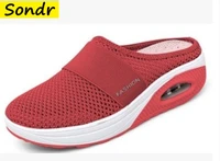 new women shoes casual increase cushion sandals non slip platform sandal for women breathable mesh outdoor walking slippers 43