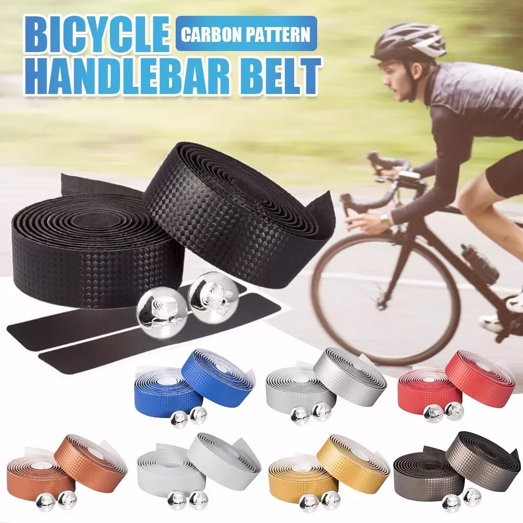 

2pcs Bicycle Handlebar Tape Steering Wheel Cover Bike Cycling Handle Nonslip Belt Shock Absorption Cycling Bike Handlebar #YJ