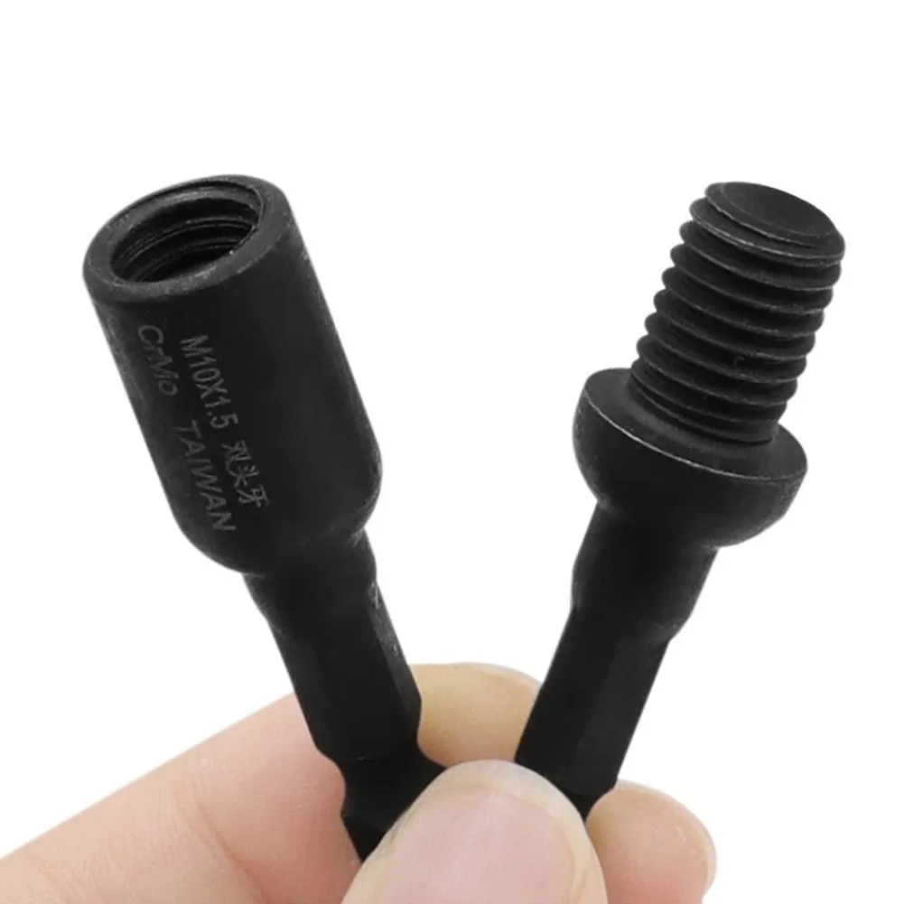 

Socket Adapter 1/4 Inch Hex Shank 1/4 Inch Hex Shank Self Tapping Socket Adapter Double Head Screw In External Teeth
