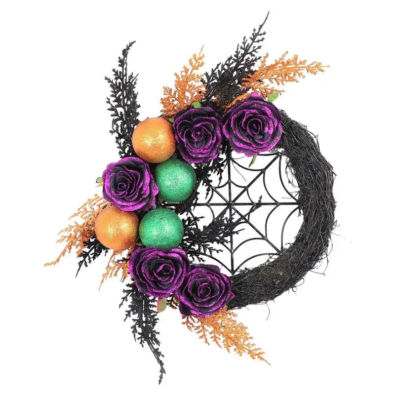 

Lighted Halloween Wreath Halloween Wreath Lighted Decorations Halloween Bauble Ornaments With Lights For Festival Celebration