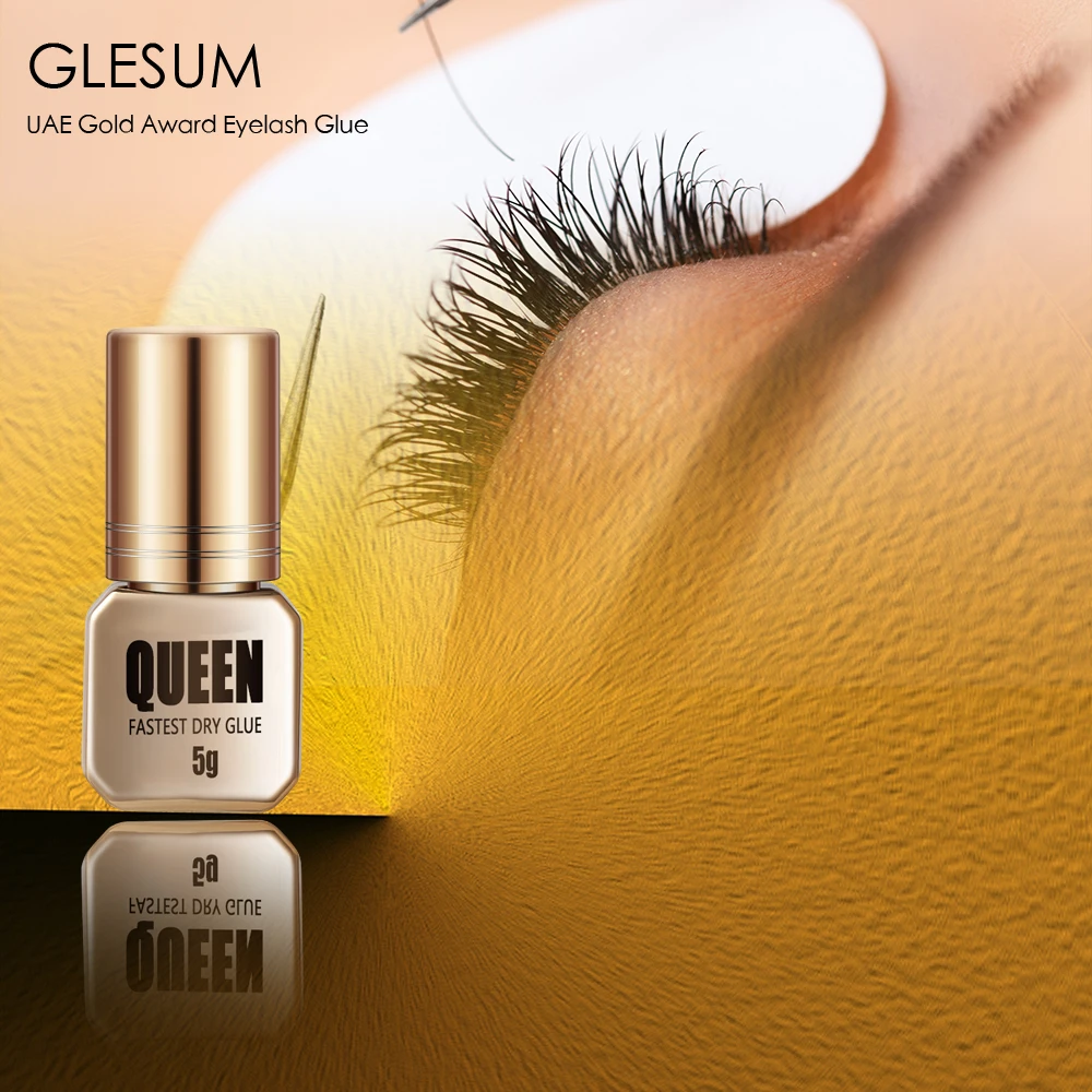 Быстросохнущий клей Glesum Queen для наращивания ресниц из искусственной норки