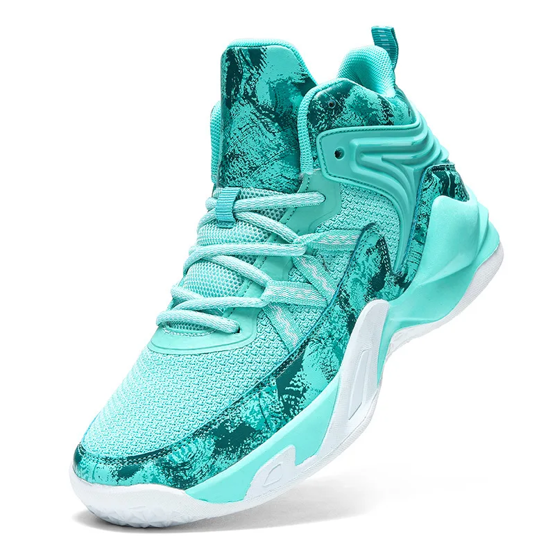 Fashion Basketball Shoes for Men High-top Actual Outdoor Sports Running Shoes Wear-resistant Light Sneakers Large Size 36-45