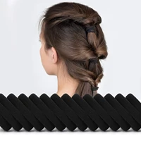 50pcs nylon cloth black hair bands for women girls high elastic rubber band hair ties ponytail holder scrunchie hair accessories