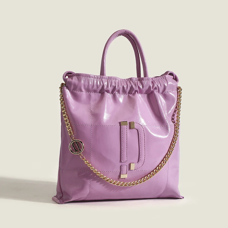 2023 New Messenger Bag The Chain Metal Wind High Quality Luxury Handbag Designer Ruffles High Capacity Shoulder Bags Tote Bags