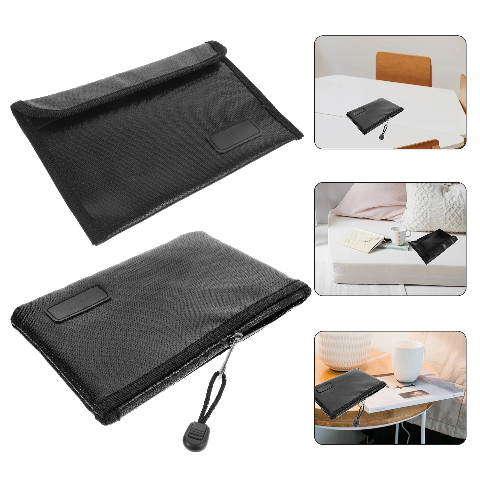 

Fireproof Pouch File Money Document Organizer Zipper Safe Portable Holder Storage Wallet Proof Cash Fire Receipt Box Water