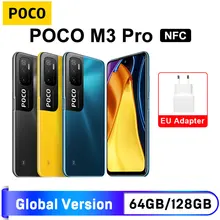 Глобальная версия POCO M3 Pro 4 Гб 64 Гб/6 ГБ 128 ГБ NFC Dimensity 700 Octa Core 6,5 “90 Гц 5000 мАч 48MP Тройная камера