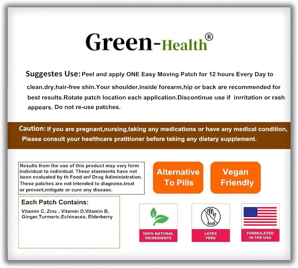 30 пластырей для поддержки иммунитета трансдермальные пластыри цинк витамин D3 C и