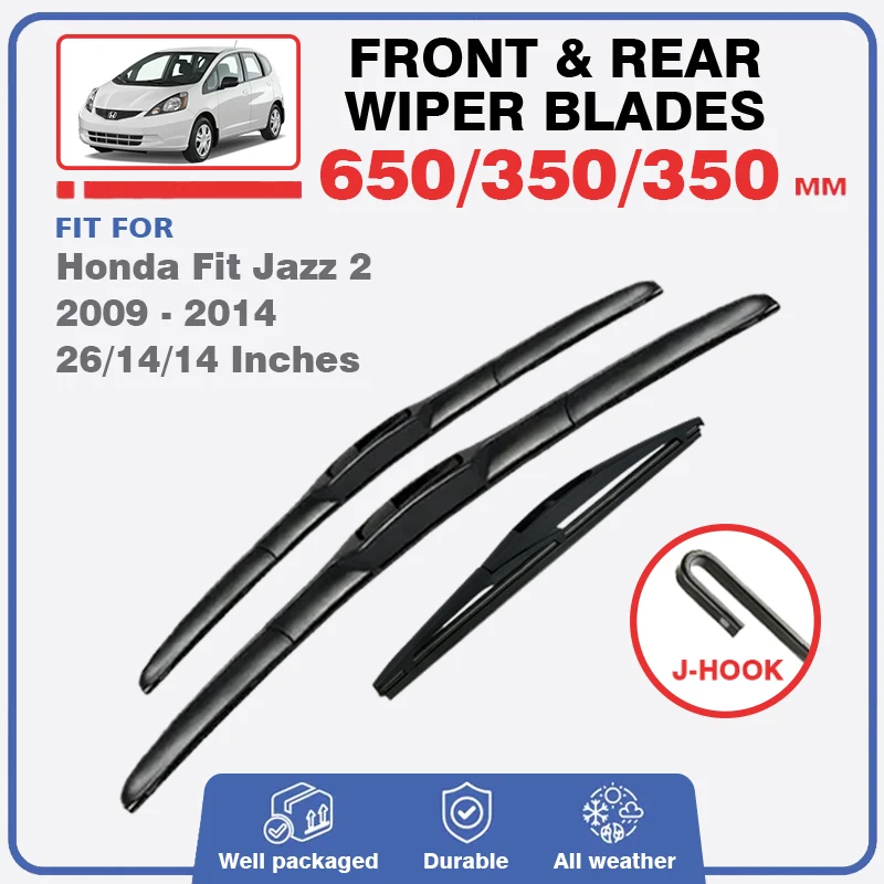 Комплект комплектов для Honda Fit Jazz 2 MK2 2009-2014 RS передние и задние щетки