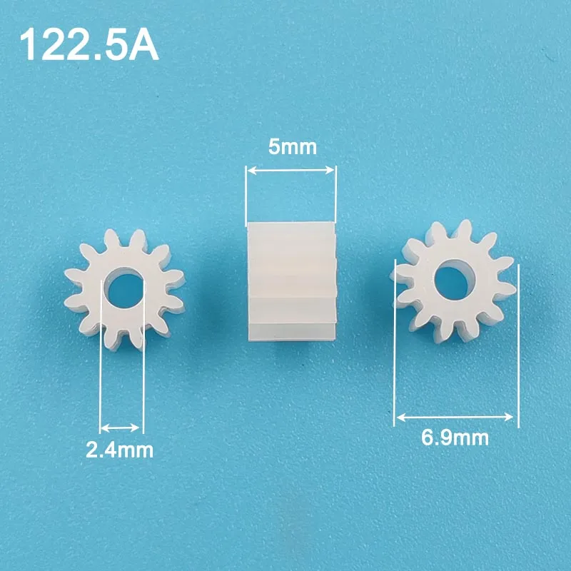 Фото Шестерня с 12 зубьями, 0.5M, OD7мм, 12T, из POM-пластика, 122A, 123A, 122.5A, 123AD, для моделей самолетов, запчасти, шестерни №3