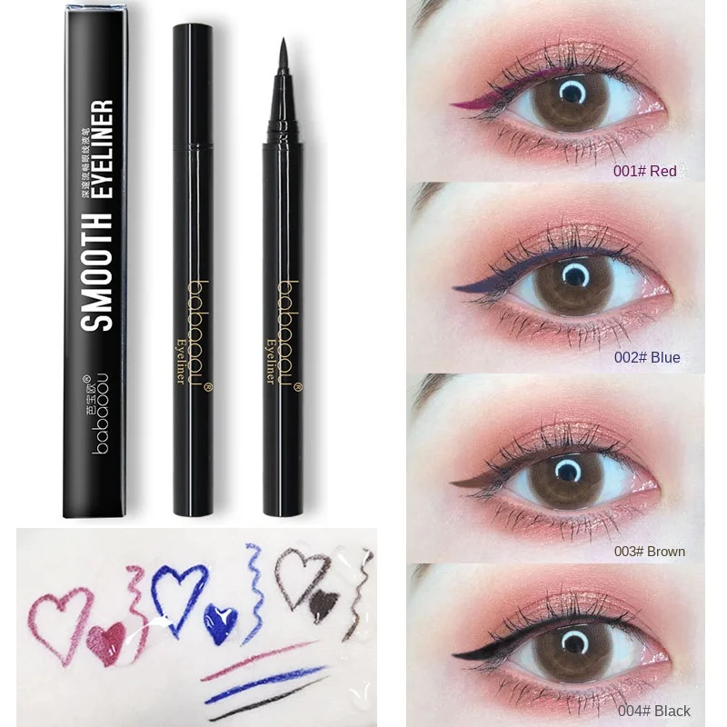 

Liquid Eyeliner Waterproof Female Makeup Tools Delineador Eye Liner Female Eye Shadow of Eyes Contacts with Color Lying Silkworm