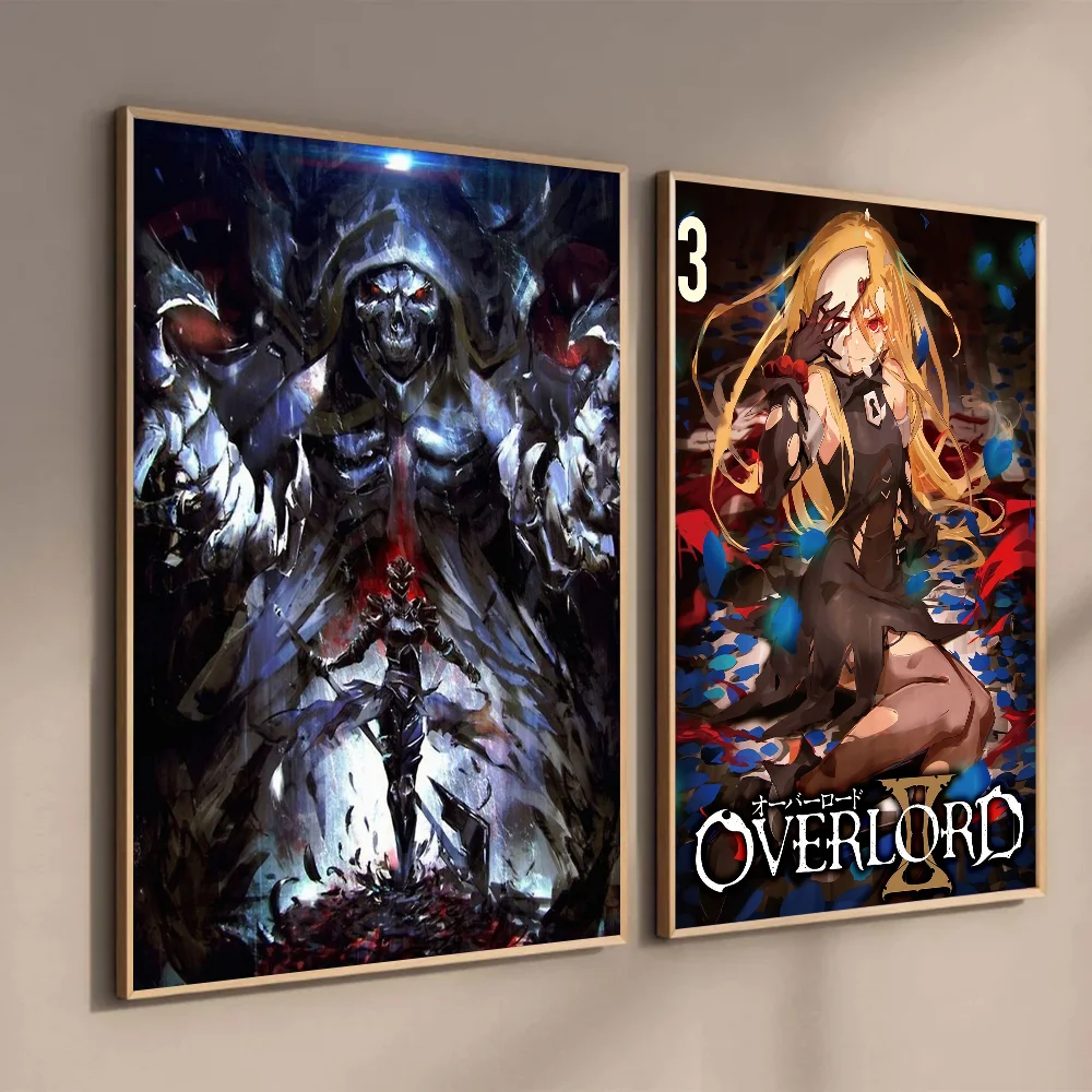 Аниме Overlord плакат с бумажным принтом для дома гостиной спальни входа бара кафе