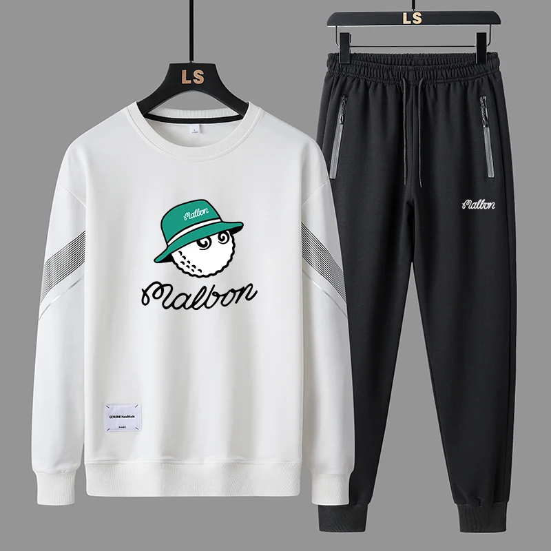 

Men's Golf Leisure Sports Set Men's Sweater Set Youth Sports Set Plus Size Long Sleeve Set fashion Chaopai Jogging casual suit