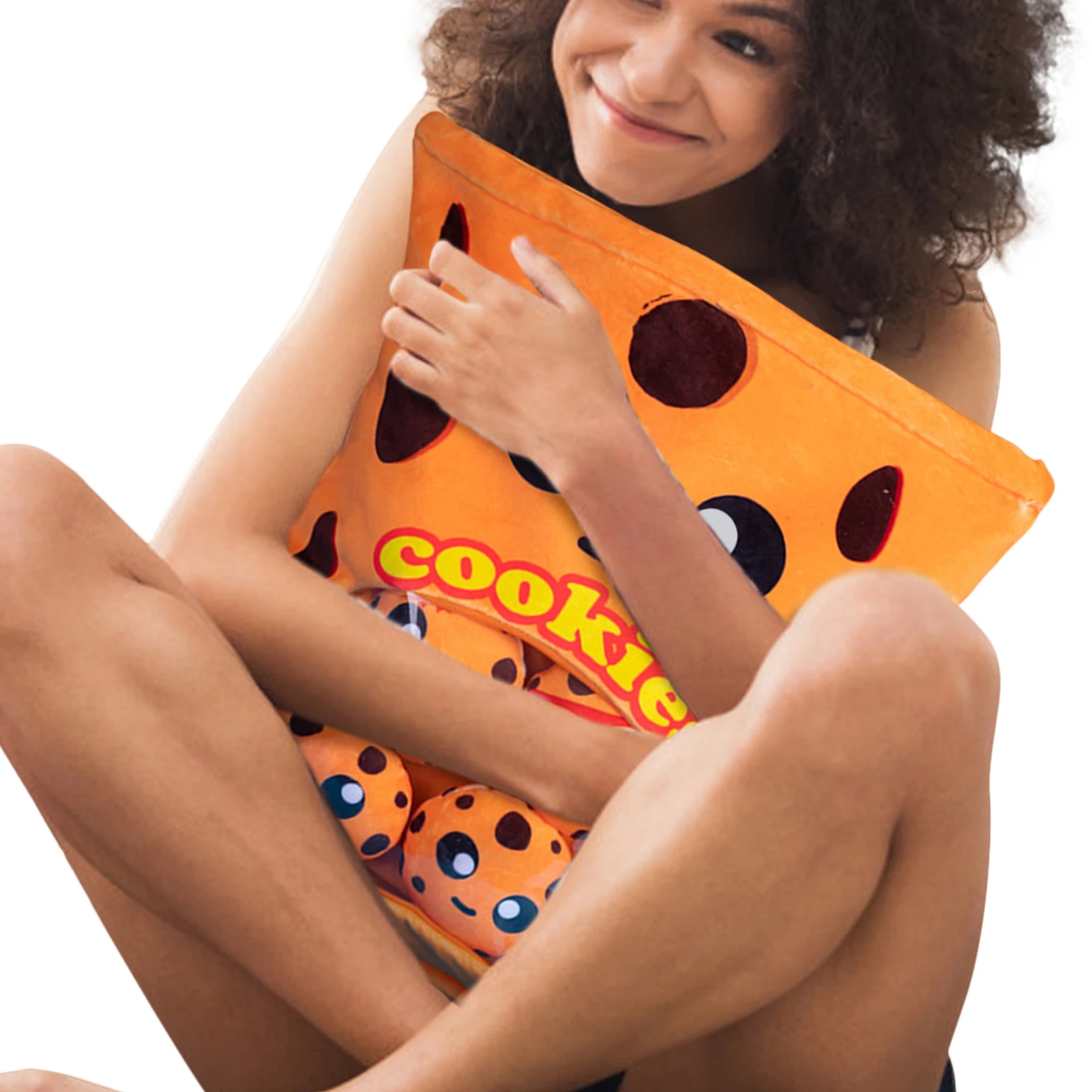 

A Bag Of Snacks Pillow Soft Cheesy Puff Plush Toy With Balls Kids Child Birthday Christmas Gift Cute Stuffed Plush Hug Pillow