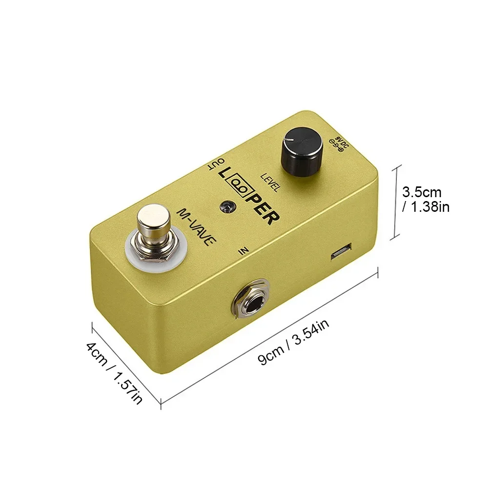 Педаль эффектов для гитары M-VAVE MINI LOOPER Макс. 5-минутное время записи