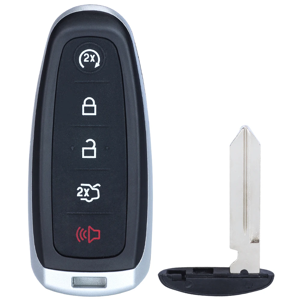 KEYECU 433 МГц PCF7953 BT4T-15K601-Cx Smart 5-кнопочный дистанционный брелок для Ford Edge Escape Explorer Taurus