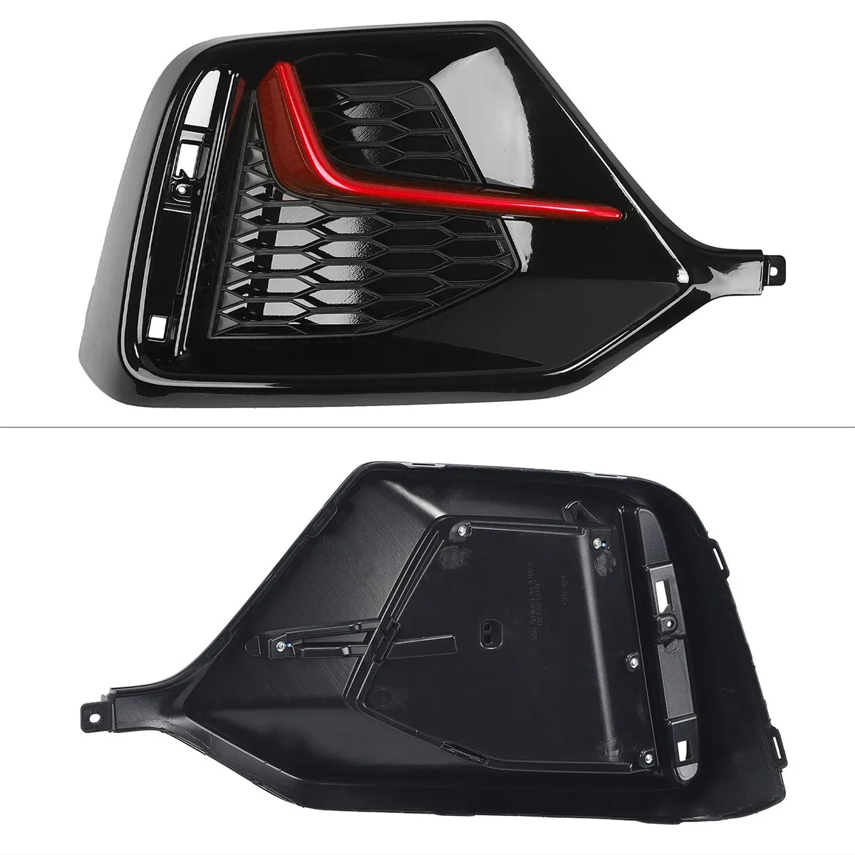 Фото Для моделей Honda Civic Hatchback 2017-2021 годов выпуска, накладки на передние и задние противотуманные фонари, красные/синие, OE 71108/71103-TGG-A20, 71508/71503-TEA-T00. №5
