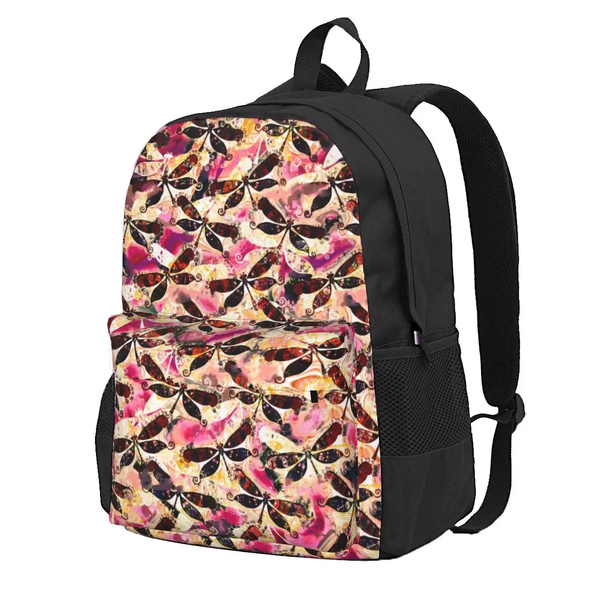 

Bright Dragonfly Backpack Abstract Animal Print Kawaii Backpacks Girl Camping Pattern High School Bags High Quality Rucksack