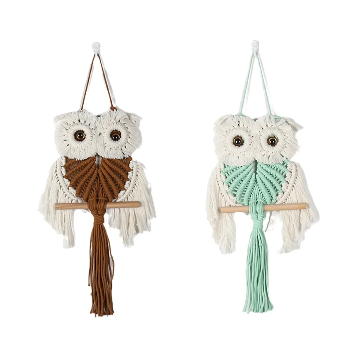 Ручное плетение искусство украшение на стену в богемном стиле сова макраме для