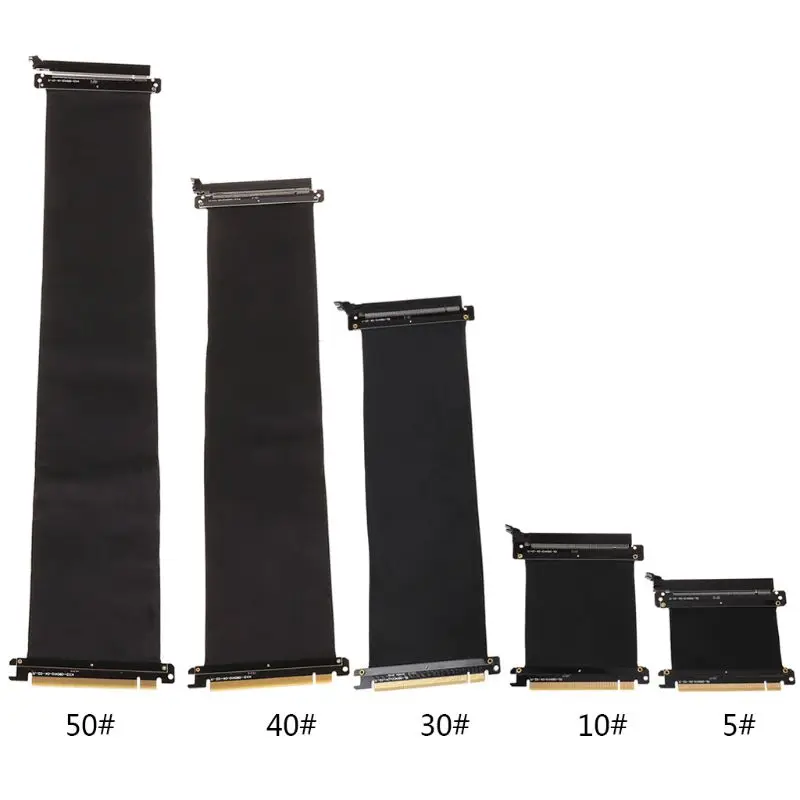 

Full Speed ​​3.0 PCIE X16 Riser Shielded Extender с защитой от заедания для вертикального графического процессора