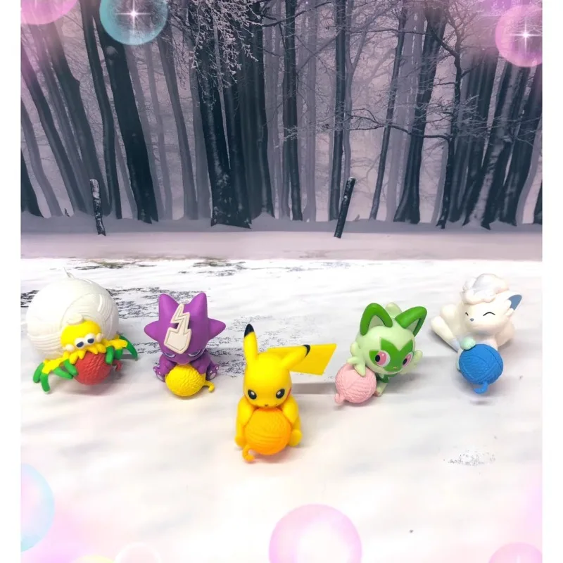 Пикачу Сприigatito Покемон Caddice Ball Series Gashapon Орнамент Kawaii Праздничные подарки Фигурка Модель игрушки (art.: 3920cfdee201e) - 3920cfdee201e