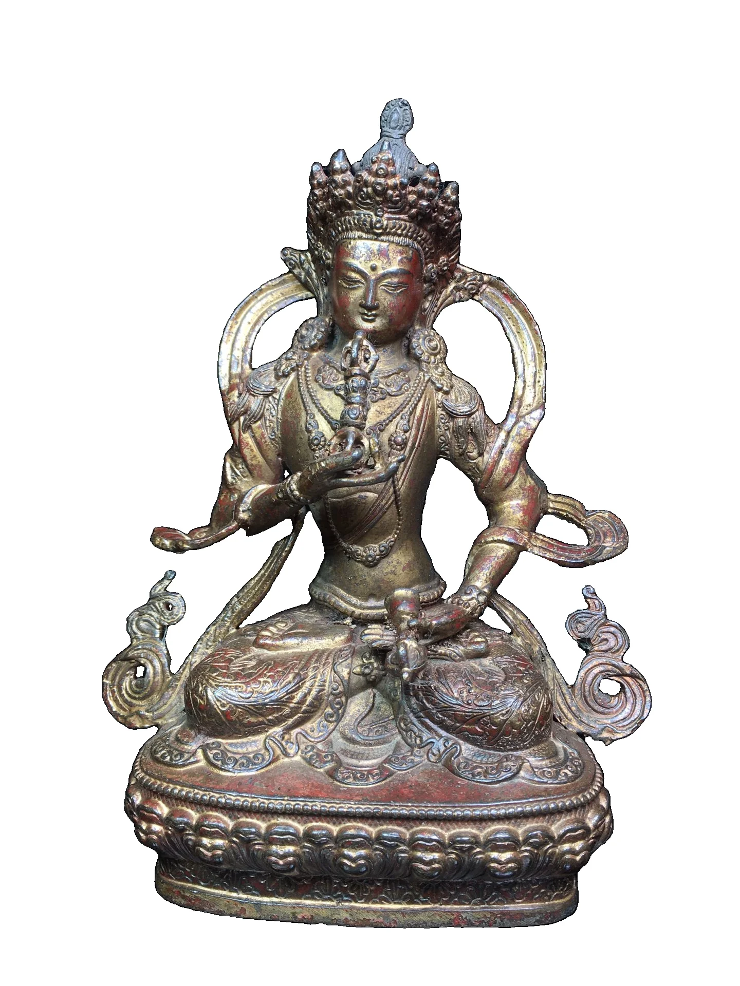 

LAOJUNLU Tibetan Buddhist Bronze Vajrasattva Statue Style 352 Chinese Traditional Style Antiques Fine Art Gifts Crafts