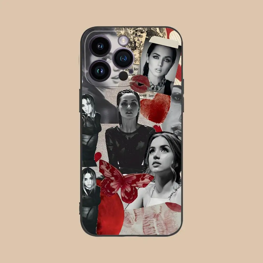 Чехол для мобильного телефона Ana de Armas для iPhone 17, 16, 15, 14, 13, 12, 11 X XR XS 8 7 Pro Max Plus, мини-цветный чехол, роскошный чехол, красивый (art.: 3920d3168370b) - 3920d3168370b