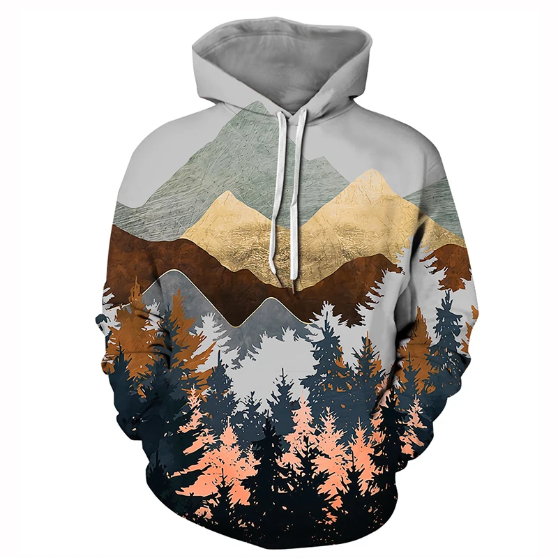

Forest Department Light-colored Hoodie Men and Women With the Same Style Hoodie Handsome Spring and Autumn Casual Couples Wear