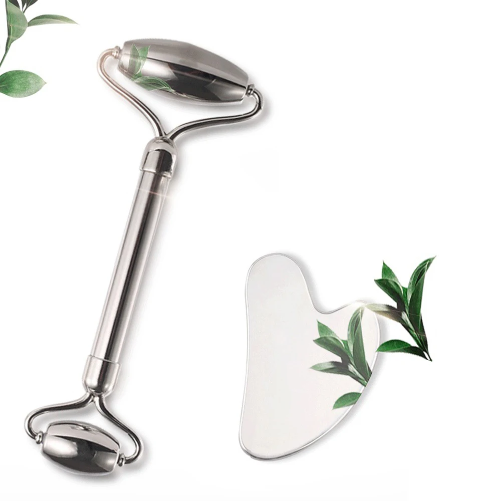 

2022 Stainless Steel Scraping Gouache Scraper Massager for Face Body Facial Skin Lifting Wrinkle Beauty Salon SPA Care Tools