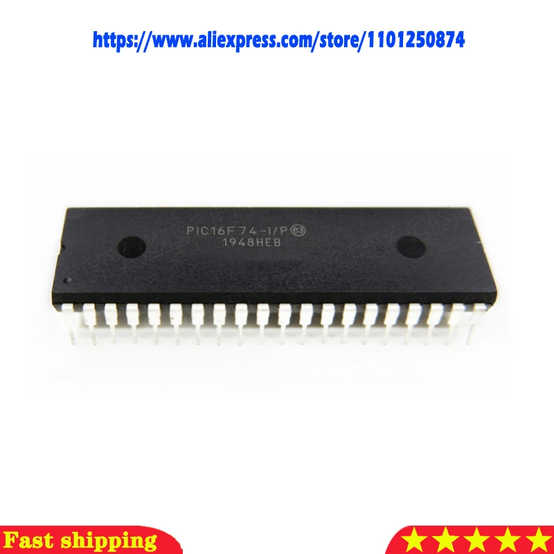

1 шт./лот PIC16F74-I/P PIC16F74 16F74 DIP-40 на складе