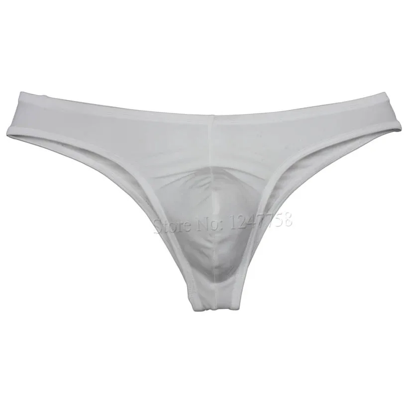Мужские трусы-бикини из спандекса нижнее белье блестящие брифы на спине для