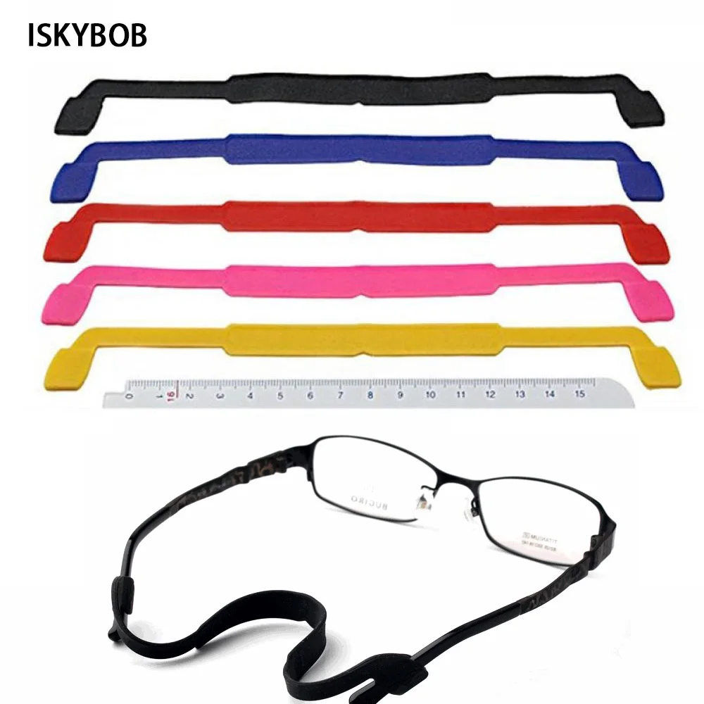 

Fashion Glasses Parts Silica Gel Glass Cord Bandage Cloth Anti-slip Anti-fall Off Elasticity Glasses Sports Silicone Lanyard