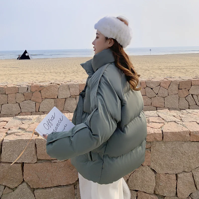 Warm Cotton-padded Parkas Women 2023 Fashion Winter New Down-padded Coats Korean Style Loose Student Bread Jacket Short Jackets