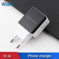 1 port fast chargers 5v 3a 15w usb phone charger eu plug quick charge for iphone 11 pro s10e one plus 9r power adapter