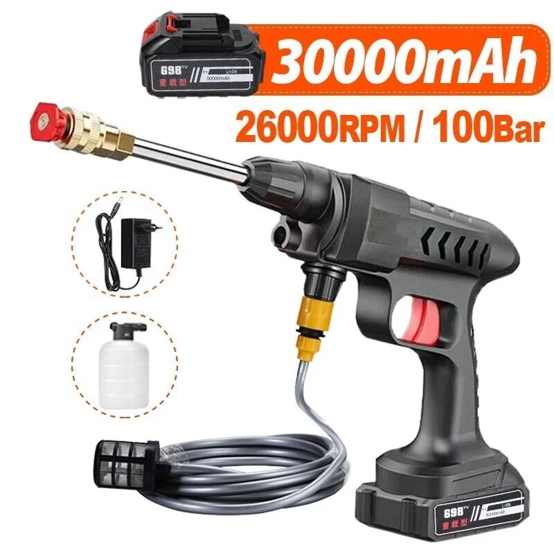

Пистолет для мойки автомобиля, 20000/30000 мАч, 60 бар