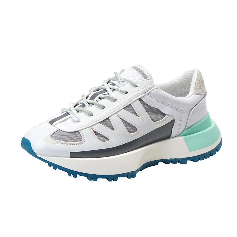 

Кроссовки женские спортивные сетчатые, удобная обувь на танкетке, роскошные дизайнерские, Повседневная модная обувь для спортзала, белые, ...