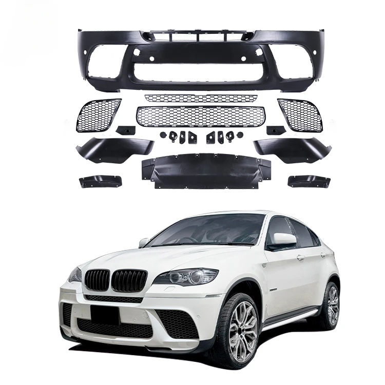 E71 X6 Серия 2008-2-014 Подходит для BMW X6M боковые юбки крылья задние бамперы передний