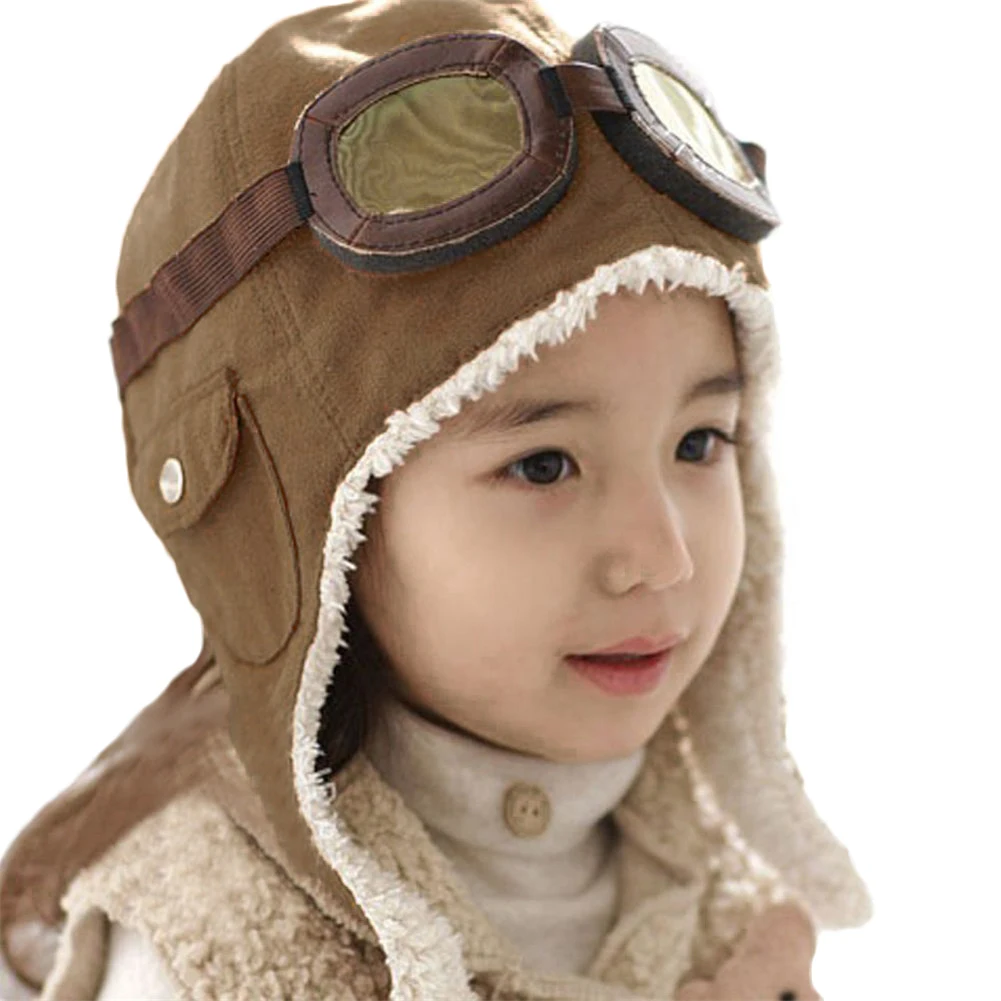 

Теплая детская шапка осень-зима, бархатная модная шапка-пилот для мальчиков и девочек, хлопковые модные шапки для фото