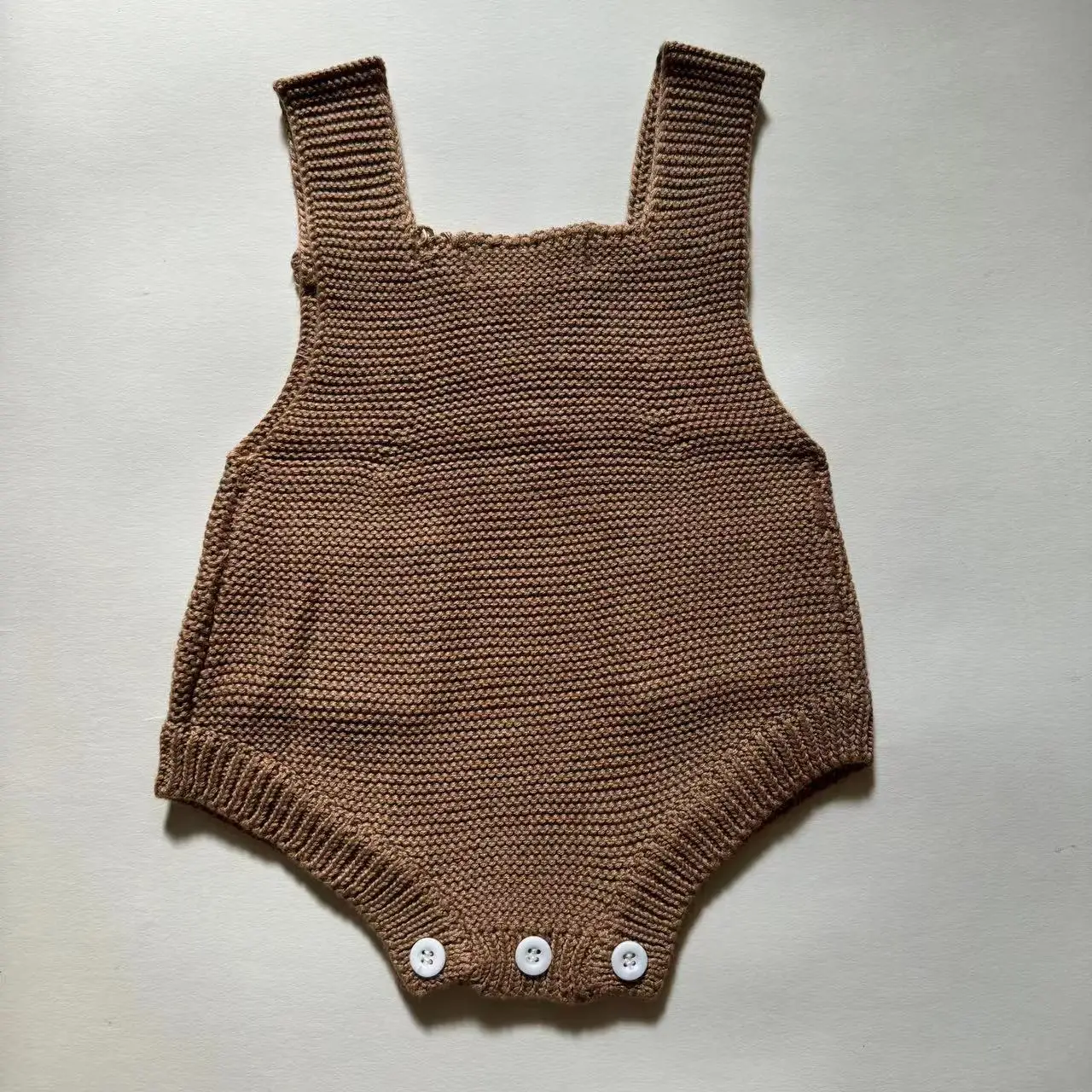 Детский трикотажный комбинезон без рукавов из хлопка