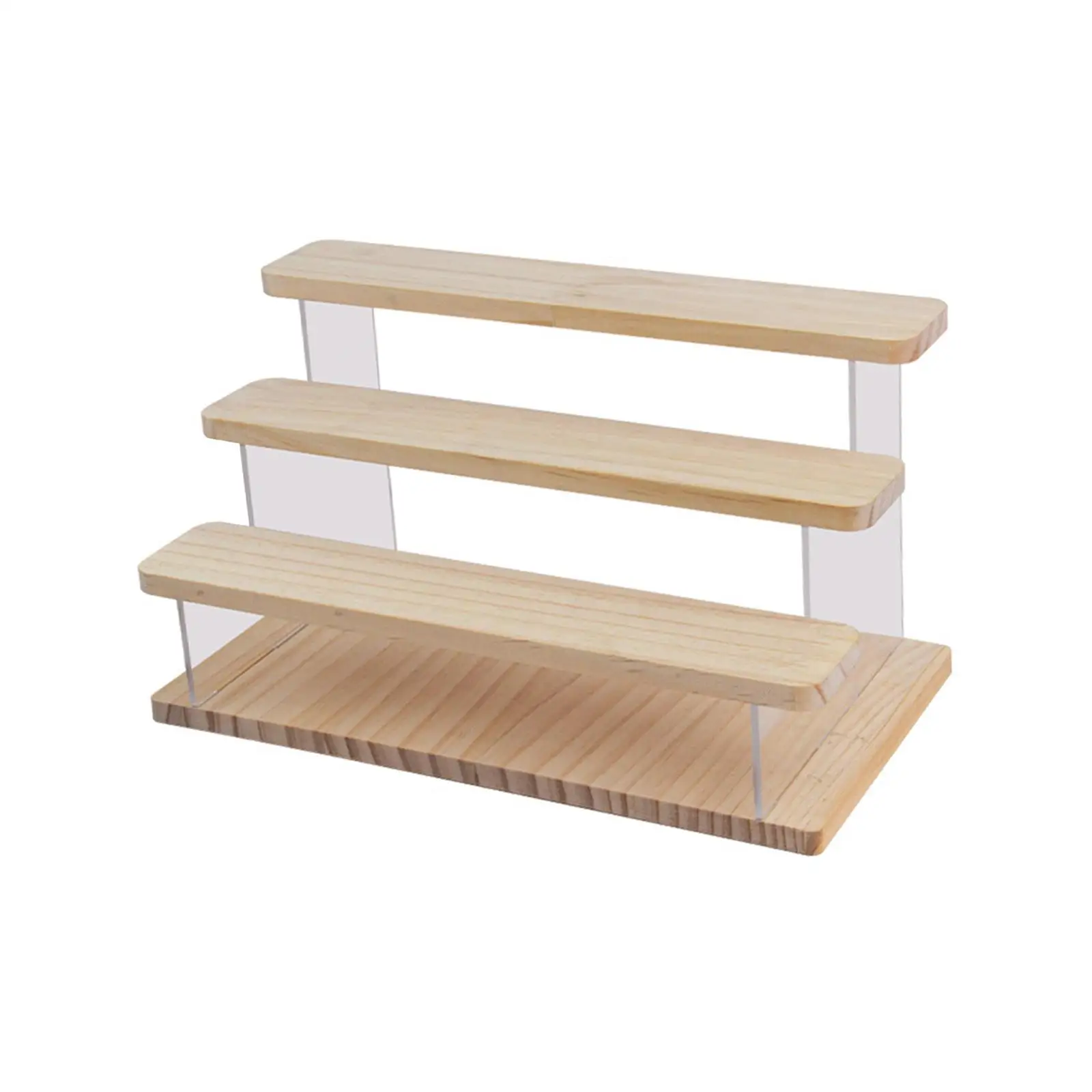 

Display Shelf Display Risers Home Placement Shelf for Arts Countertop Desktop Collectibles Wood Jewelry Show Case Decoration