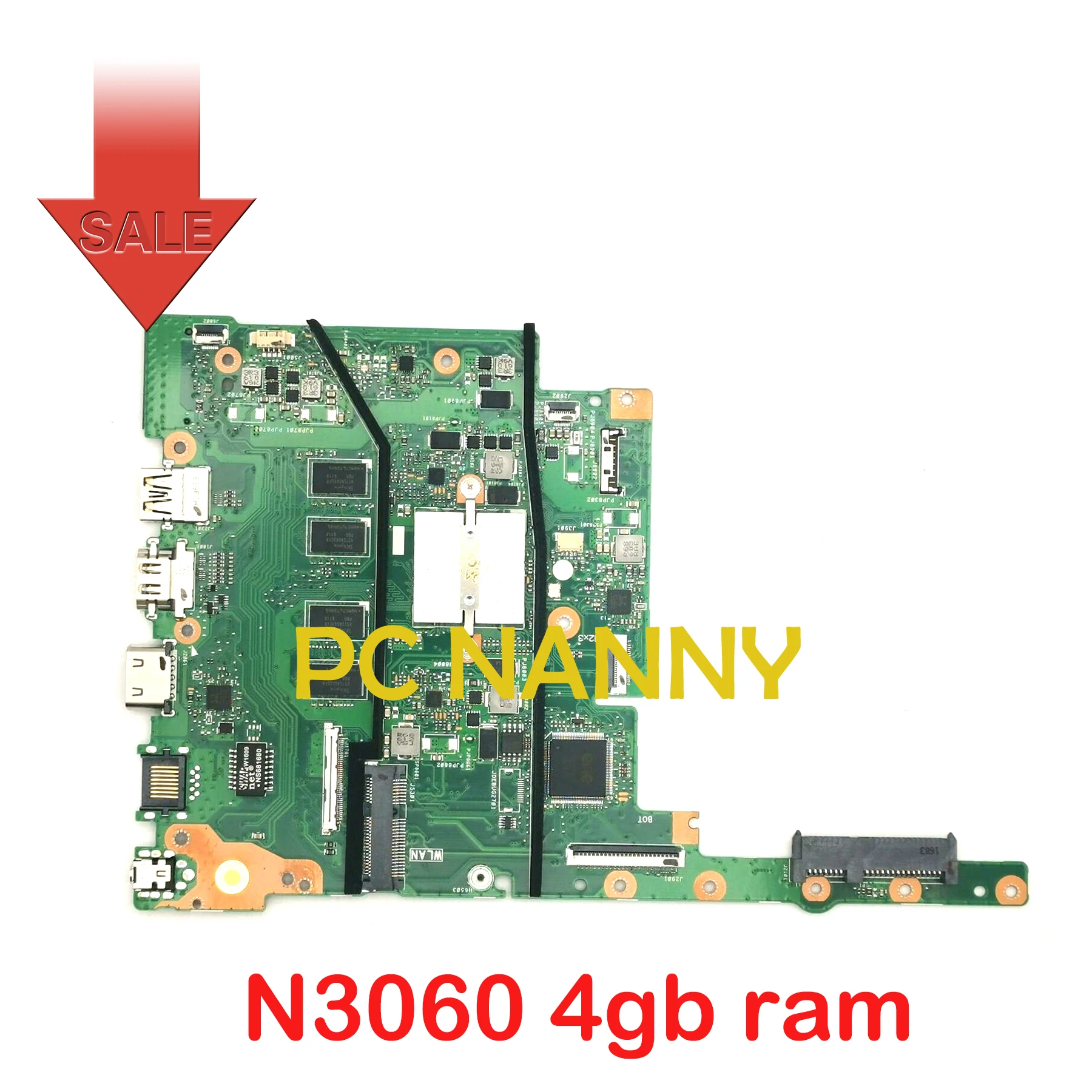 Материнская плата PCNANNY для Asus E402S E402SA, материнская плата Intel Pentium N3060, 4 Гб ОЗУ