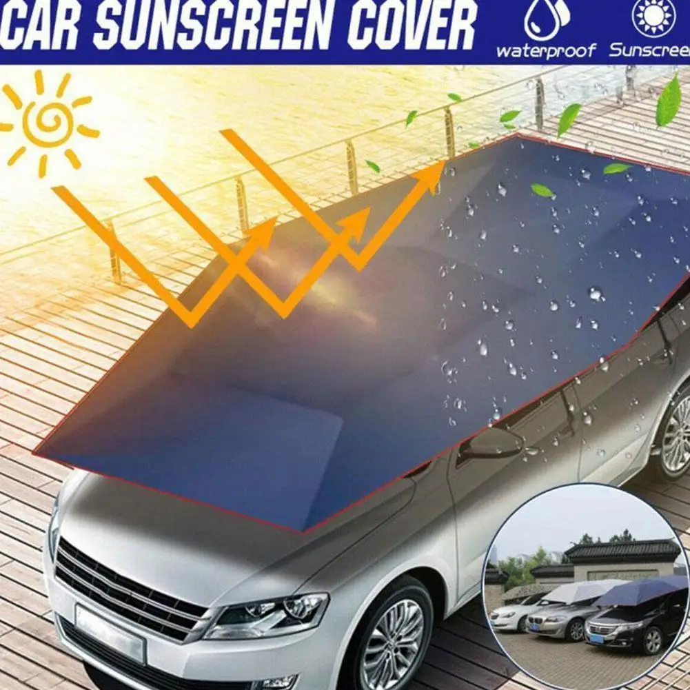

Car Umbrella Sun Shade Cover Windproof Oxford Cloth Outdoor Car Cover Automatic Car Sun Shade Anti-UV Protect Coverage Umbrella