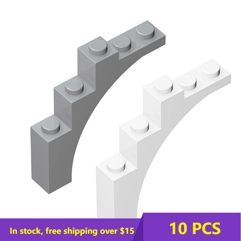 

10PCS Brick76768 14395 1x5x4 curved brick High-Techalal Changeover Catch For Building Blocks Parts Educational Creative Gft Toys