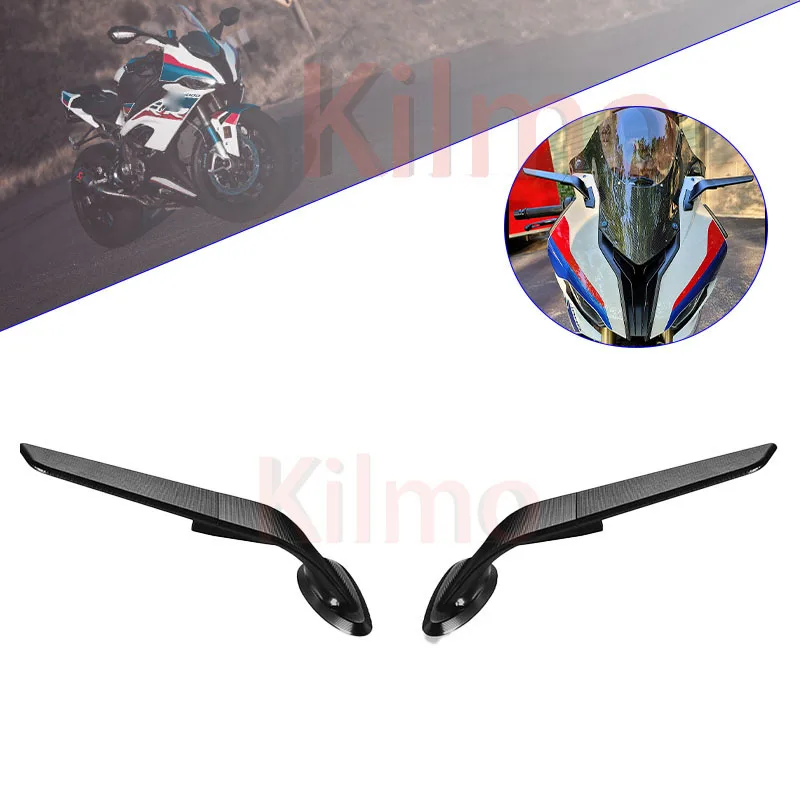 

For BMW S1000RR S 1000RR S1000 RR 2009-2023 Motorcycle Mirror Modified Wind Wing Adjustable Rotating Rearview Mirror Moto