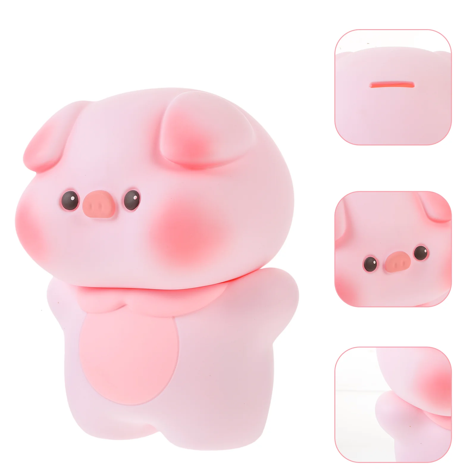 

Children's Piggy Bank Coin Saving Pot Kids Vinyl Money Holder Adornment Decor Container Cartoon Decorative Rabbit Creative