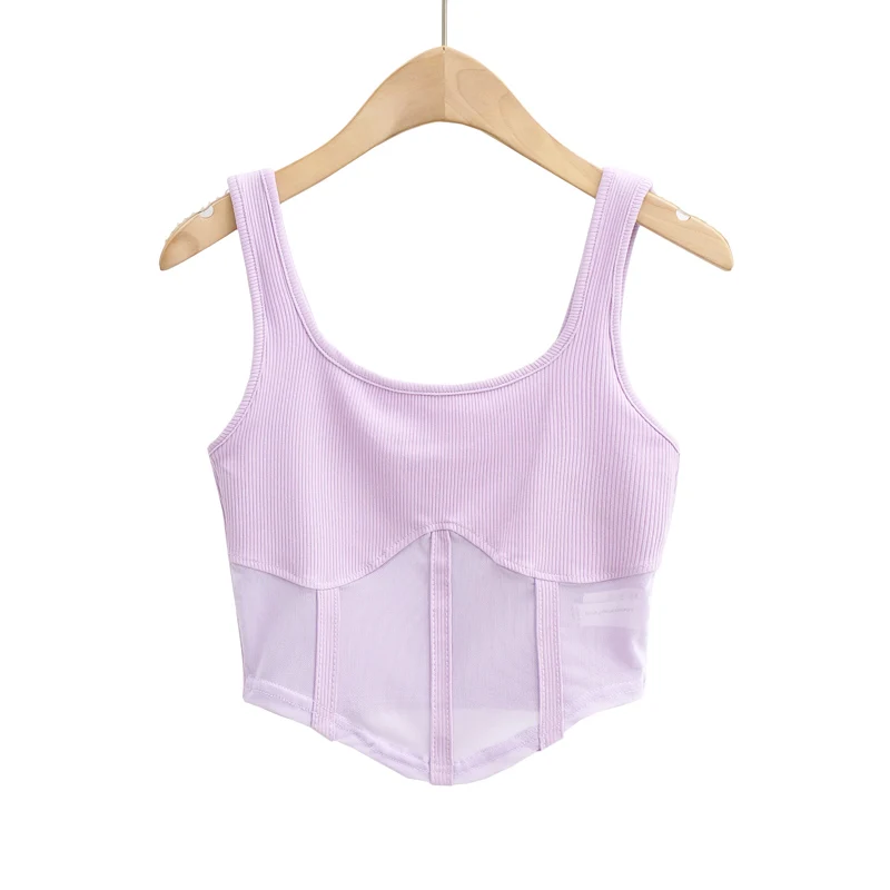 Женский винтажный укороченный топ черный сетчатый в стиле панк привлекательный