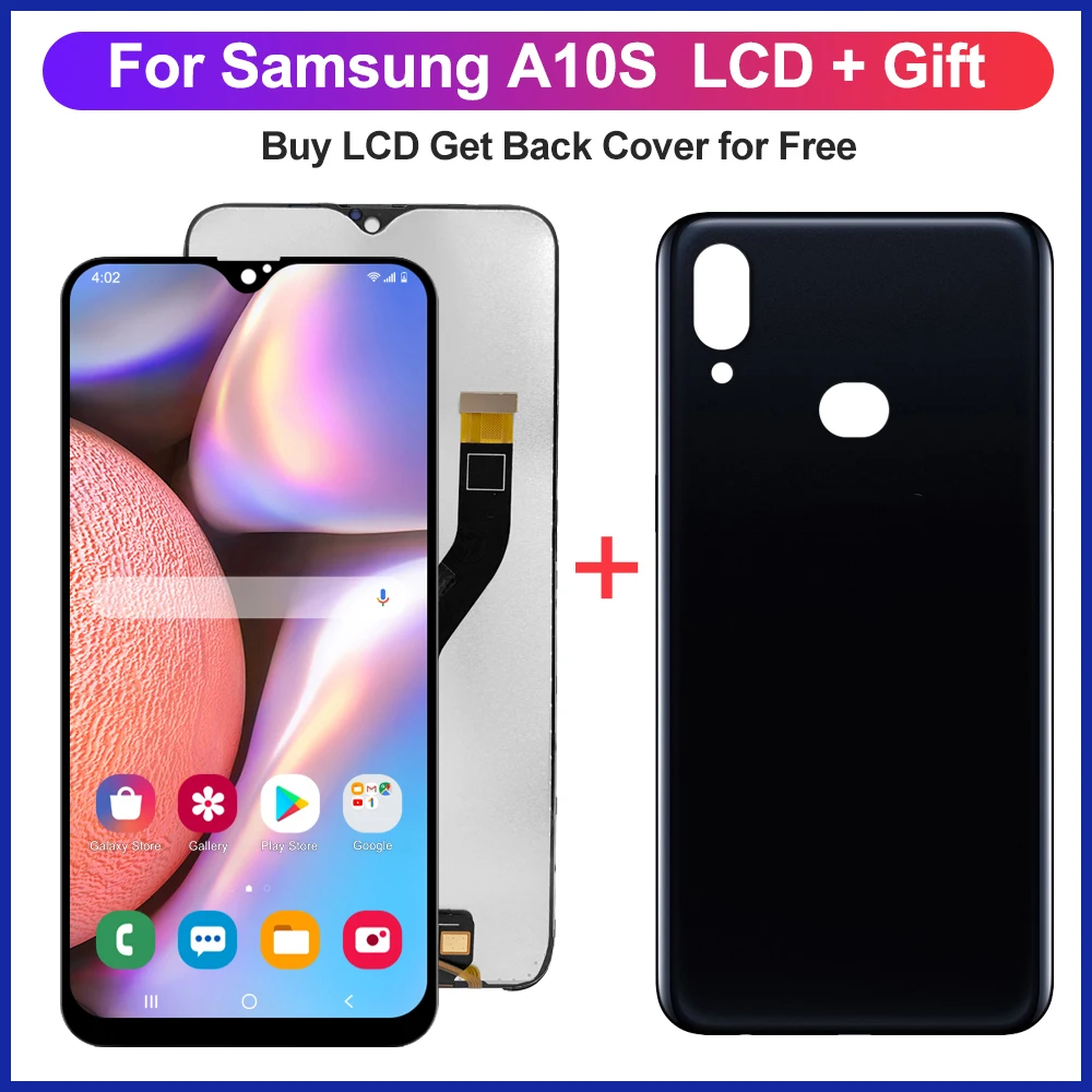 

6,0 ''Оригинальный ЖК-экран для Samsung Galaxy A10s A107 A107F SM-A107F ЖК-дисплей экран замена дигитайзер в сборе + задняя крышка
