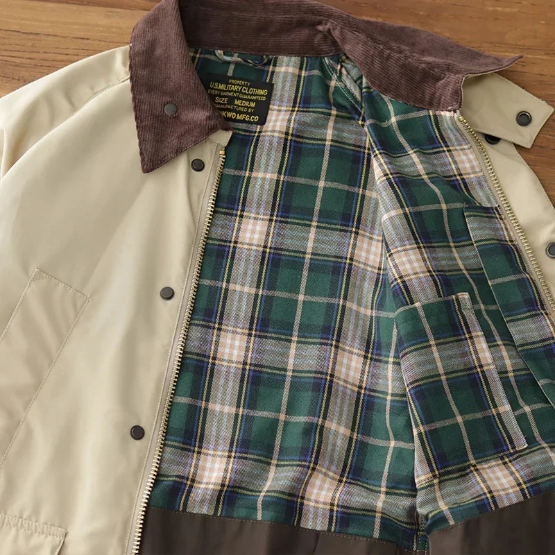 Новинка Осень-зима 2024 американская ретро куртка-карго Мужская модная