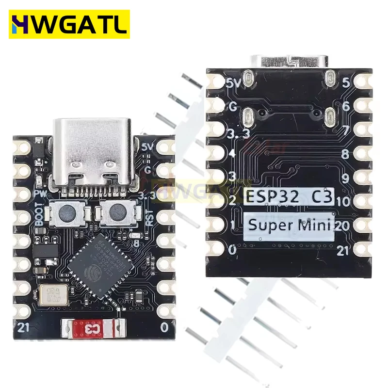 Плата разработки MINI ESP32-C3 Плата разработки SuperMini ESP32-C3 Плата разработки WiFi Bluetooth Плата расширения (art.: 3920cb0d202fa) - 3920cb0d202fa